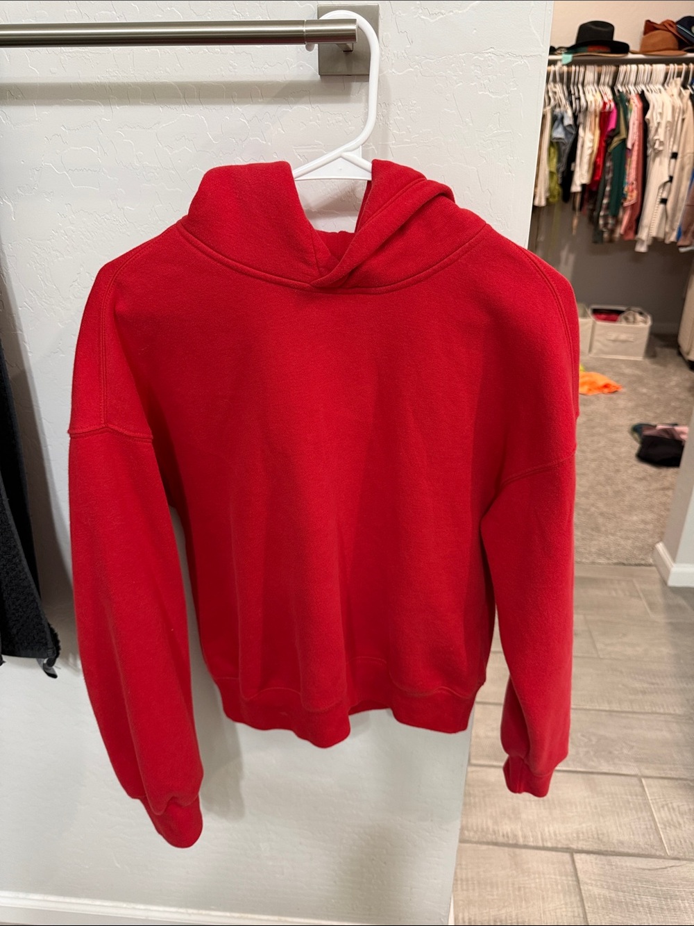Abercrombie Red Soft collection hoodie xsmall